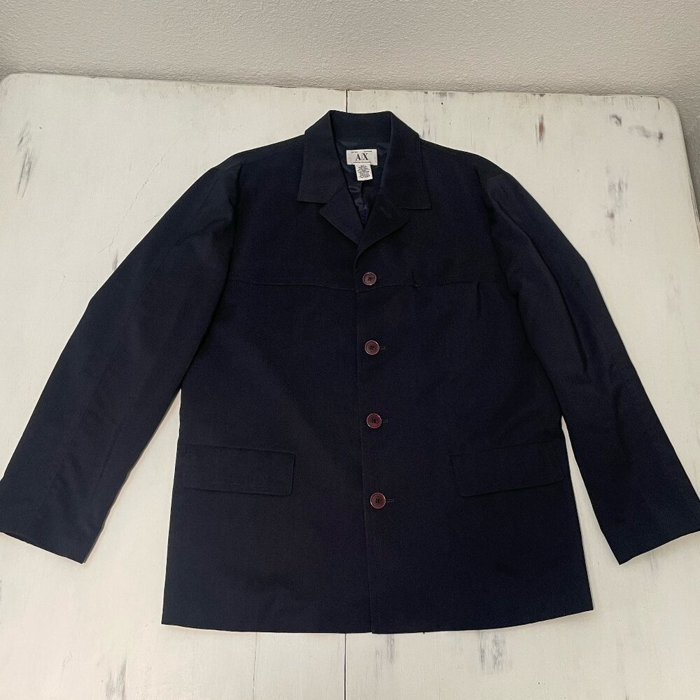 Armani Exchange Wool Blazer Jacket Size 42
